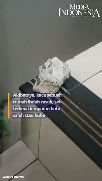 Tawuran Antar Pemuda, Kaca Rumah Ibadah Rusak Terkena Lemparan Batu