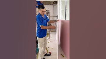 Cắt tấm thạch cao chống cháy 12.5mm siêu cứng #giarenhucho #thachcao #thachcaochongchay #emduydecor