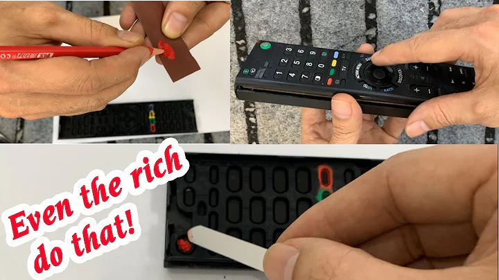 Even the rich do that! Fix the remote control with a pencil! How to repair any TV remote control!