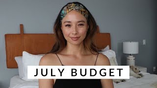 July Budget 2019 | WHO OWES ME MONEY?! + Earthquake Drama | Aja Dang