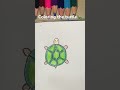 Coloring a picture of a turtle is very satisfying #coloring #statisfying #turtle