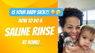 Does your baby have boogers!? Learn how to do a gentle saline rinse at home!