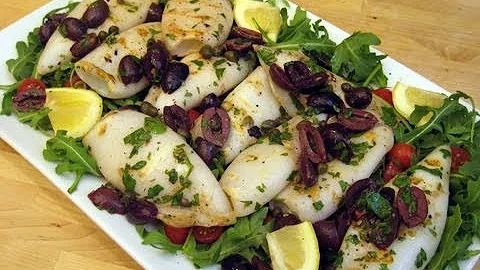 How to Make Grilled Calamari - Italian Style by Laura Vitale Episode 50 'Laura in the Kitchen'