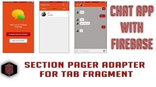 Section Pager Adapter for Tabs Fragment #22 Android Firebase Chat App in Hindi/Urdu screenshot 2