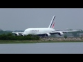 Landing Air France Airbus A380-861 F-HPJH flight AF6 from Paris (CDG) to New York (JFK)