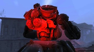 Fallout 4 sentry bot explosion