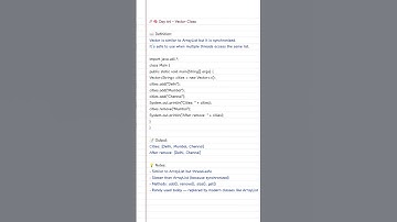 Java Vector Explained | Thread-Safe List in Java | Java Collections Framework #education #coding