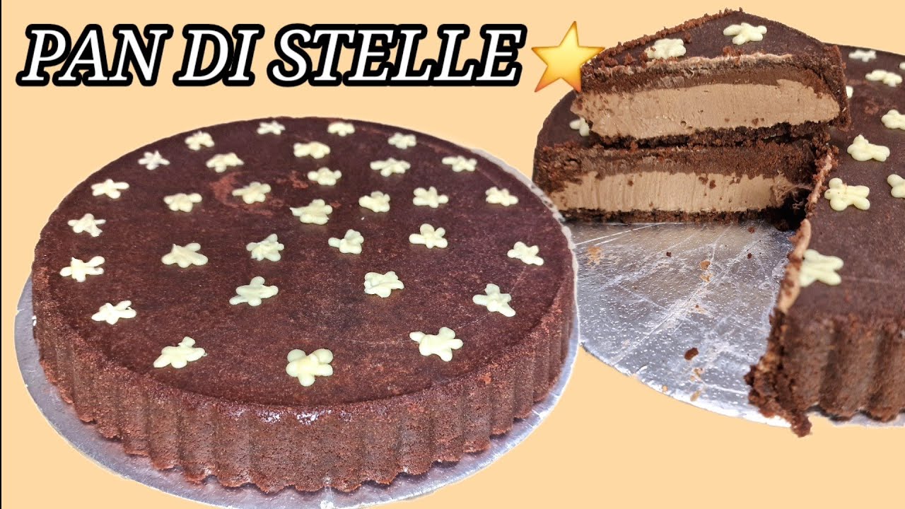 ⭐️TORTA PAN DI STELLE SENZA COTTURA-Con biscotti pan di stelle,crema fresca al cioccolato e nocciola