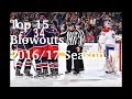 Top 15 blowouts 2016/17 NHL season