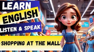 Learn English through story ( Shopping at the Mall ) Listen & Speak - Learn English In Day