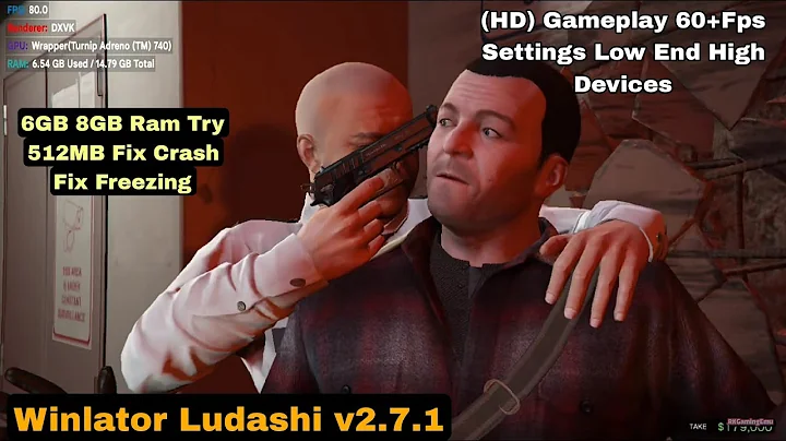 Grand Theft Auto V (GTA5) PC Game Play on Android | Winlator Ludashi V2.7.1 | 60+Fps best settings