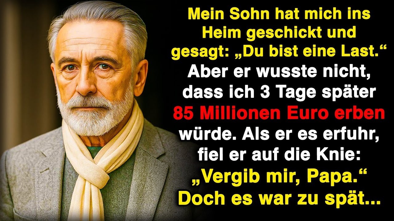 Mein Sohn ließ mich im Heim und sagte  „Endlich kannst du hier verfallen “ Aber ich