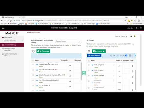 MyLab IT - How to Copy Content from the Product Shared Library