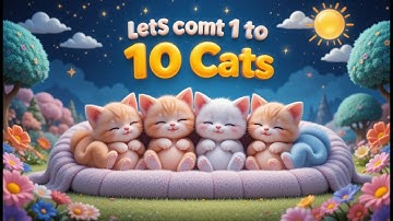 Cat Counting Song | Learn Numbers 1 to 10 with Cats | Educational Kids Songs