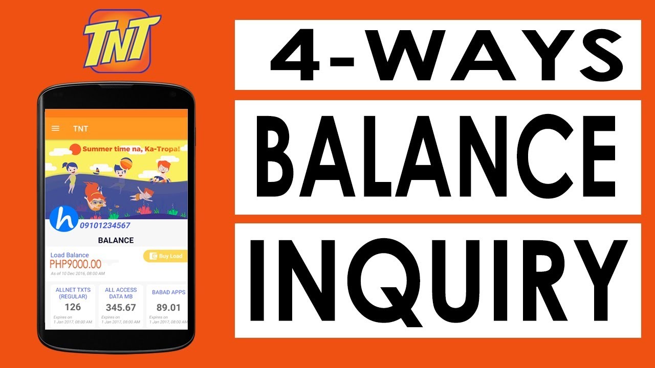 How to Do TNT Balance Inquiry via Text, Call and Online - YouTube