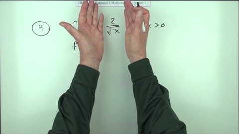 2016 Nat 5 Mathematics  paper 1 number 9