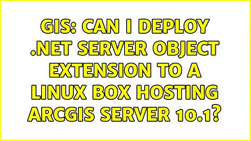 GIS: Can I deploy .NET server object extension to a linux box hosting ArcGIS Server 10.1?