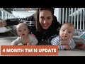 4 month TWIN BOY update // Milestones, Sleep and Personalities!