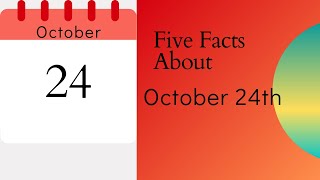 Five interesting events that happened on October 24th  #shorts