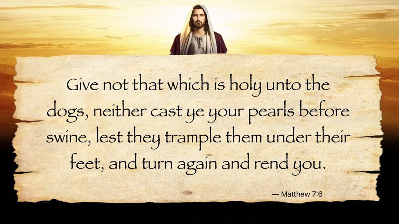 Do Not Give What is Holy to the Dogs