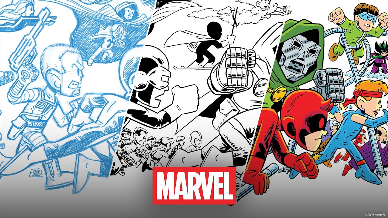 History of the Marvel Universe Art | Relaxing Music 10hr Looping Background