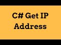 C  how to get your ip address using c   with source code 