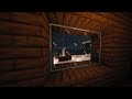 4 Hours Snowy Cabin in Minecraft – Campfire &amp; Winter Ambience