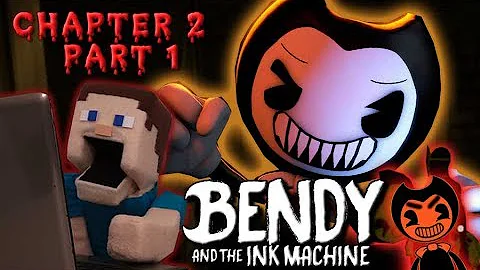 Bendy and the Ink Machine Jumpscare Chapter 2 Gameplay walkthrough Switches Puppet Steve Pt 1