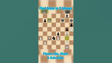 || Mate in 3||#shorts #chess  #checkmate #learnchess  #tactics   #chessforbeginners#checkmatetricks