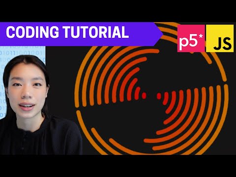 p5.js Coding Tutorial | Fire-y Ball (Arc Function)