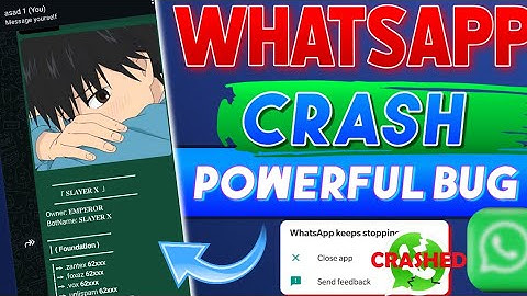 Full Powerful Whatspp Crash | Whatsapp bug bot | How To Crash Whatsapp | New Heavy Bugbot File 🦠