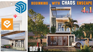 Beginning Use With Enscape 4.1  Tutorial Exterior EP1  Part 1#enscape