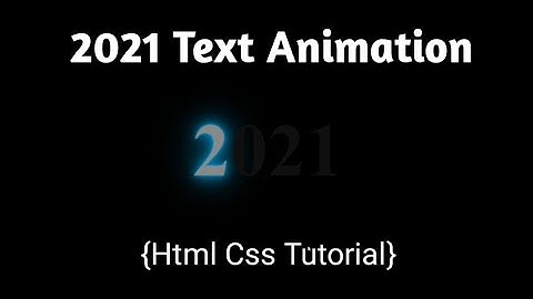 Happy New Year Spacial Text Animation Using Html & Css | Text Effect