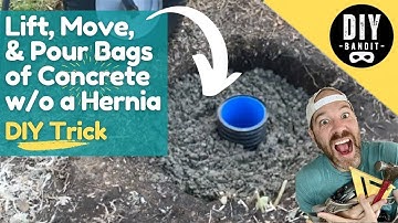 🔥  **Hernia-Free** Way on How to Load, Transport, & Pour Bags of Concrete➔ An Easy DIY Secret/ Trick