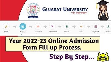 Gujarat University B.com/BBA/BCA Step by Step Admission Guide | How to fill G.U Admission form B.com