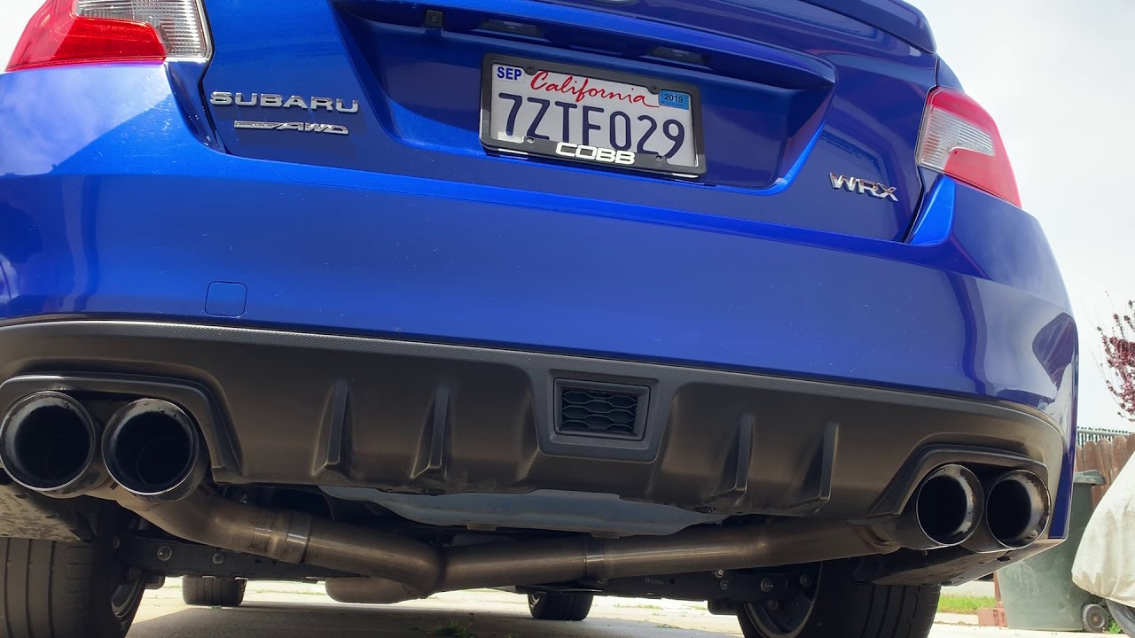 2018 Subaru WRX AWE Track Catback Exhaust (Sound Clip) - YouTube