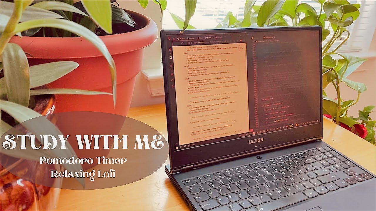 2 Hour Study With Me | Pomodoro Timer + Alarm for Deep Focus | Chill ...