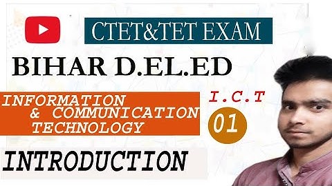 ict in education for d.el.ed,b.ed basic introduction part-1