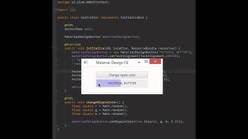 JavaFX Material Design ripple effect