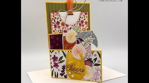 Stampin Up//Celebratory Sips///Cheers & Sips//Double Lower Gate Fold//Celebrate//Online Exclusive