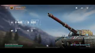 Super conqueror 3kills 6446 damage ACE WOTBLITZ ￼