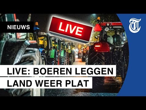 LIVE: Boeren protesteren tegen RIVM