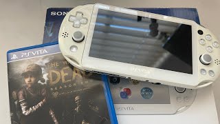 Unboxing a ps vita in white in 2023