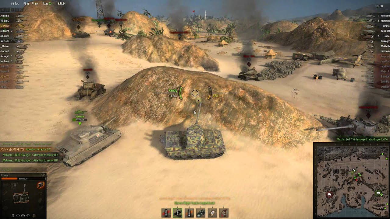 World Of Tanks Commentary E 75 Airfield Close Match Youtube