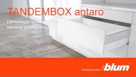 Blum TANDEMBOX Antaro - Inner Pull-out Removal Video