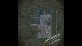 Airport modern battle map pack for TTRPGs