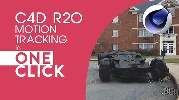 Cinema 4D R20 Beginner Tutorial - Motion Tracking in One Click