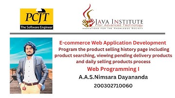 Web project Task 50 | 1st year | Semester 01 | Java Institute | E-commerce Web Application