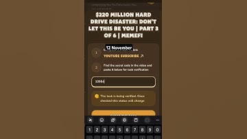 $220 Million Hard Drive Disaster: Don’t Let This Be You | Part 3 of 6 | MemeFi | Memefi | #shorts