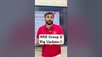 RRB GROUP D  BIG UPDATE 🔥|| Ft. Aditya Ranjan Sir #groupd